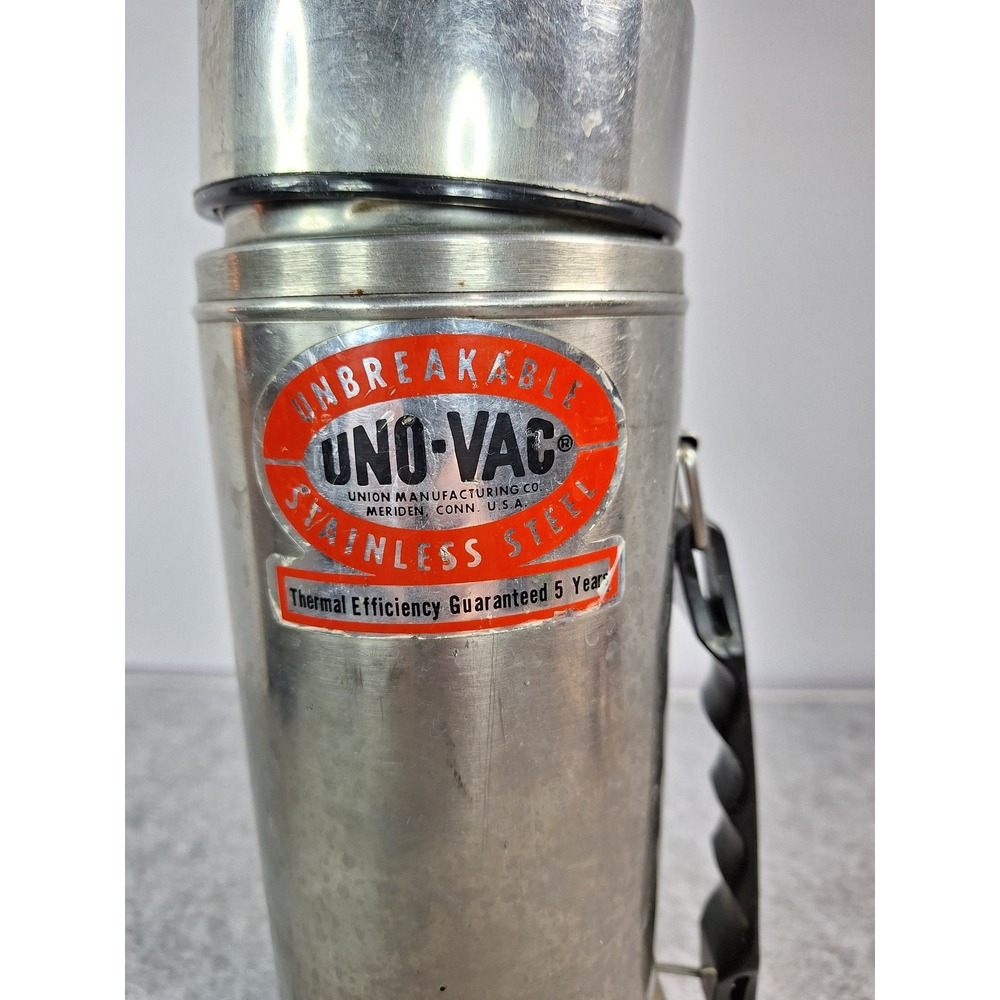 UNO VAC Stainless Steel‎ Unbreakable Thermos Thermal Efficiency 5 Year Guarantee